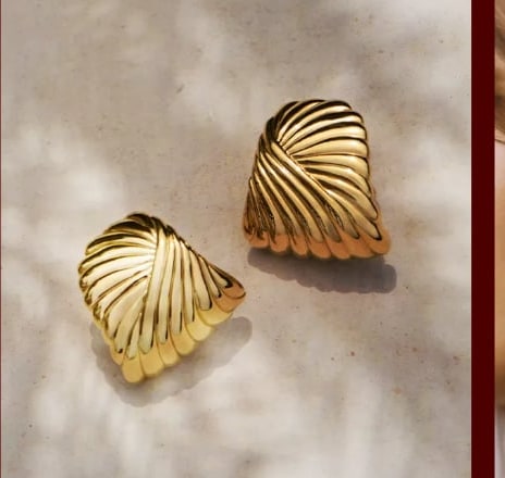 Leaf Hippie Stud Earrings